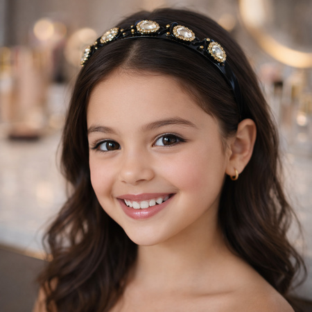 Premium Crystal Studded Designer Hairband For Women Girls (1 Pc)