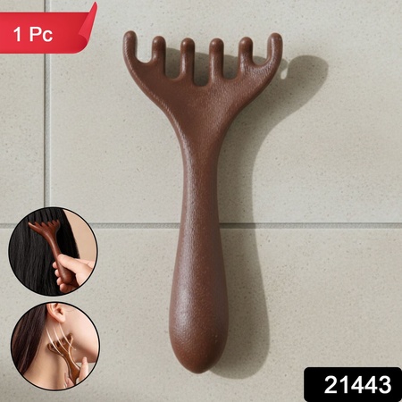 Manual Wooden Style Head  Neck Scalp Massager (1 Pc)