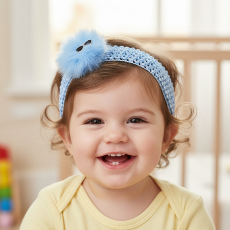 Baby Girls Cute Hair Band With Soft Elastic Stretch Headband (1 Pc)