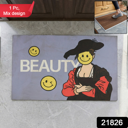 Premium Designer Anti Slip Door Mat (1 Pc Mix Design)