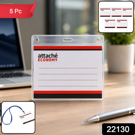 Id Card Holder Set  Waterproof Slim  Durable For Office  School