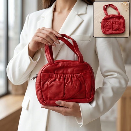 Mini Hand Purse For Girls Cute Compact With Zipper Closure