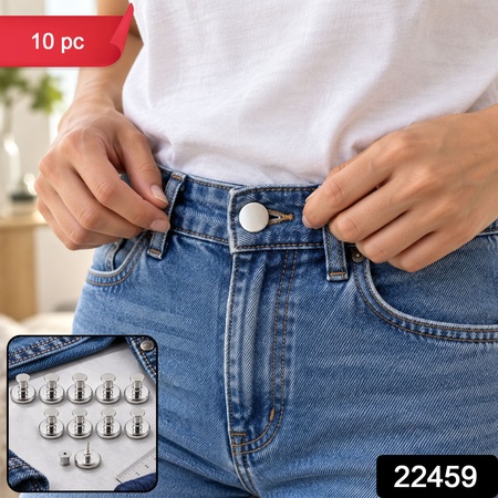 Reusable Metal Magnetic Push Pin Clips For Clothing Fit And Fabric Hold (10 Pc)