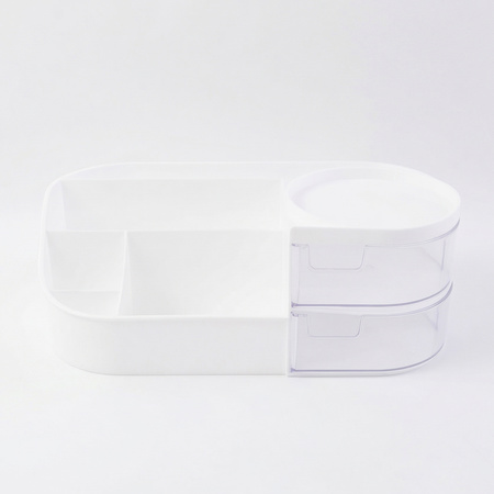 Multipurpose Cosmetic Makeup Organizer Storage Box (1 Pc White Color)