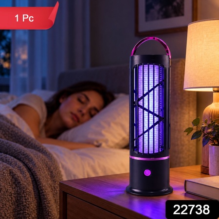 Usb-c Electric Mosquito Killer Lamp With Carry Handle And Cleaning Brush (1 Pc)