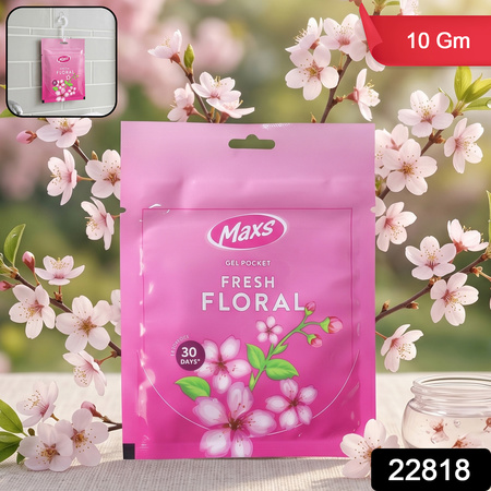 Maxs Fresh Floral Gel Air Freshener Pocket Long Lasting 10 Gm