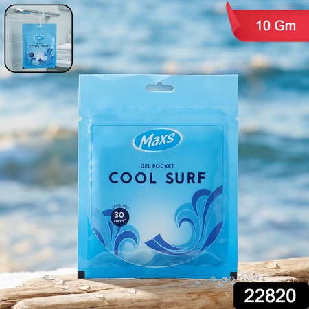 Maxs Cool Surf Gel Air Freshener Pocket Long Lasting 10 Gm