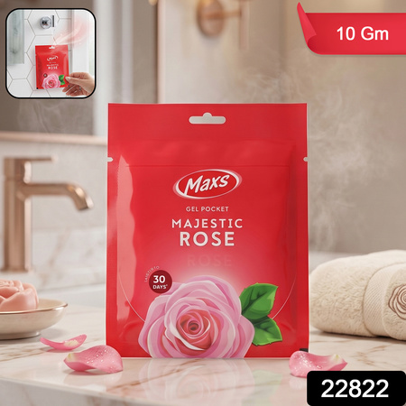 Maxs Majestic Rose Gel Air Freshener Pocket Long Lasting 10 Gm