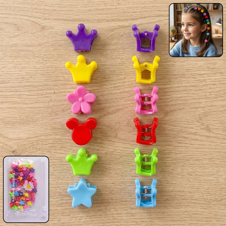 Colorful Mini Hair Claw Clips Set (1 Set)