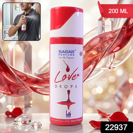 Sagar Love Drops Perfume Deodorant Body Spray Long Lasting (200 Ml)