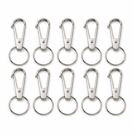 Heavy Duty Metal Keychain Clip With Key Ring Key Clasp (1 Pc)