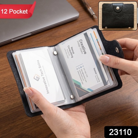Card Holder Wallet  Slim Durable Pu Leather Organizer For Cards