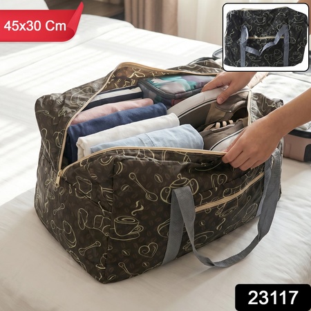 Multipurpose Foldable Storage Bag 45x30cm Travel Organizer With Handles (1 Pc)