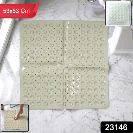 Anti-slip Bath Mat With Suction Cups (1 Pc 53x53 Cm)
