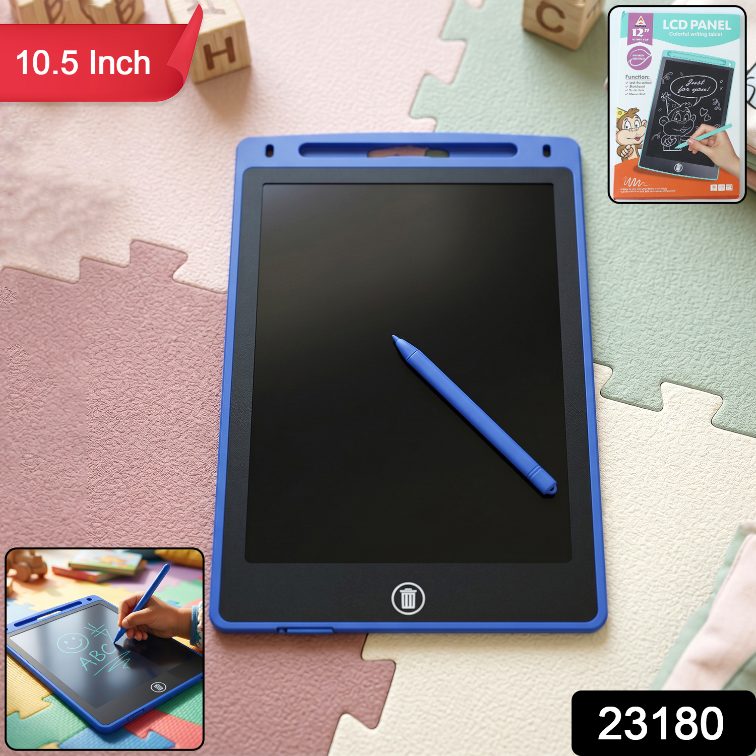 10.5 Inch Lcd Writing Tablet Digital Drawing Pad (1 Pc)