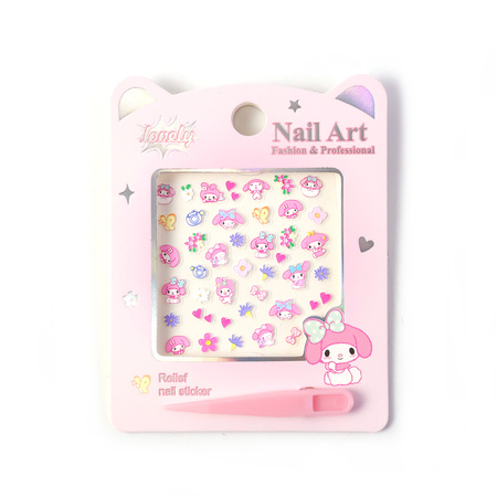 Cute Cartoon Nail Art Sticker Set (1 Set)
