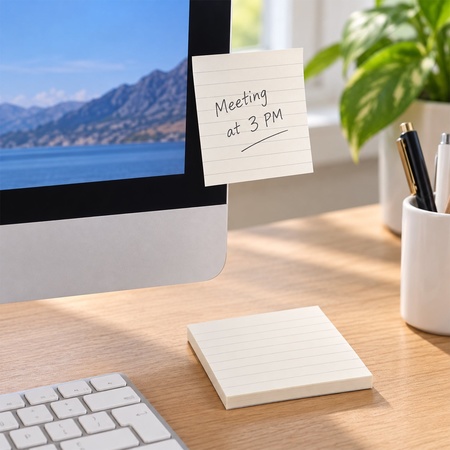 Lined Sticky Notes 3 X 3 Inch For Office Reminders And Study (100 Pages)