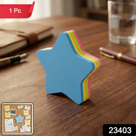 Oddy Fun Star Restick Sticky Notes 1 Pc Colorful Star-shaped Sticky Notes