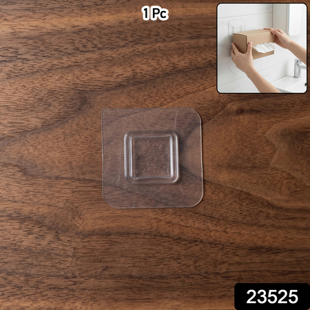 Transparent Adhesive Wall Mount Utility Sticker (1 Pc)