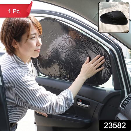 Car Side Window Sun Shade Protector With Suction Cups For Summer Travel (1 Pc)