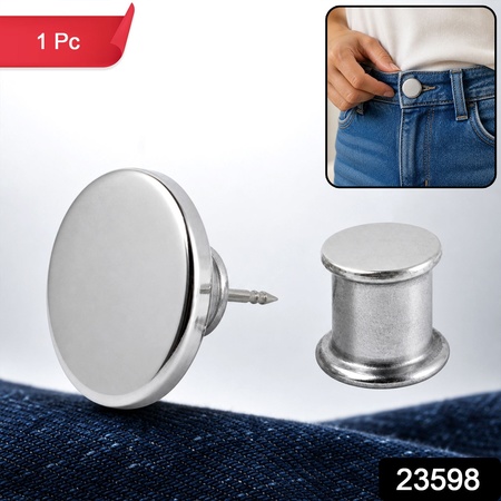 Metal Magnetic Push Pin Button Clip For Clothes (1 Pc)