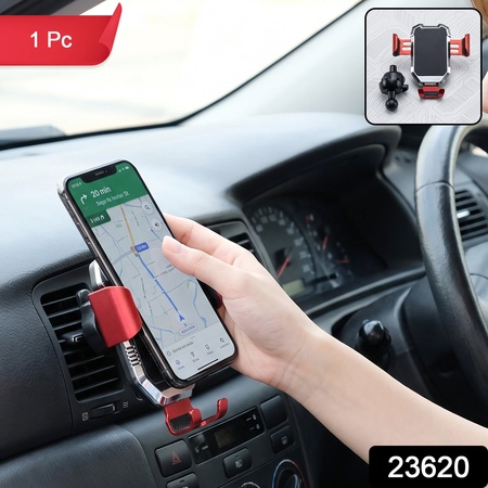 Car Ac Vent Mobile Holder With Gravity Grip And Adjustable Viewing Angle (1 Pc)