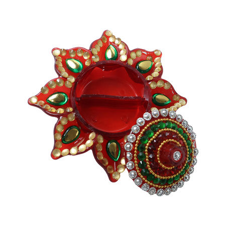 Handwork Decorative Kumkum Dani (1 Pc)