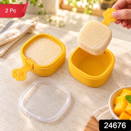 Silicone Square Ice Cream Mould Set For Kulfi And Fruit Ice Pops (2 Pc Set)