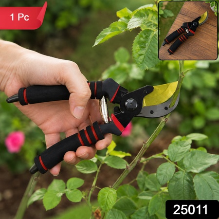 Heavy Duty Bypass Garden Pruning Shears With Soft Grip Handle For Plants (1 Pc)