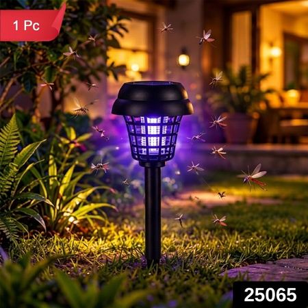 Solar Powered Mosquito Trap Lamp With Ground Stake For Garden  Patio (1 Pc)