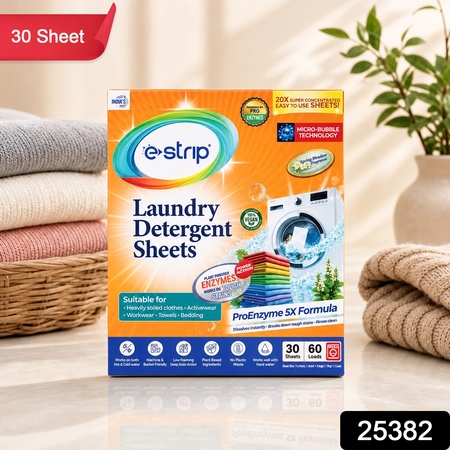 Laundry Detergent Sheets For Clothes Washing (30 Sheets Up To 60 Loads)