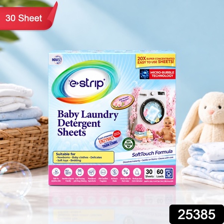 Baby Laundry Detergent Sheets For Machine And Hand Washing (30 Sheets)