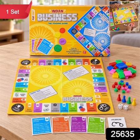 Indian Business Trading Board Game For Family Fun And Indoor Play (1 Set)