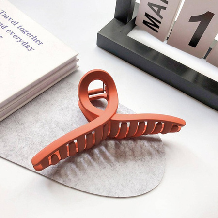 Plastic Hair Claw Clips Strong Clips (1 Pc Mix Design Color)
