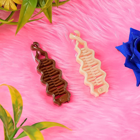 Plastic Hair Claw Clips Strong Clips (1 Pc Mix Color)