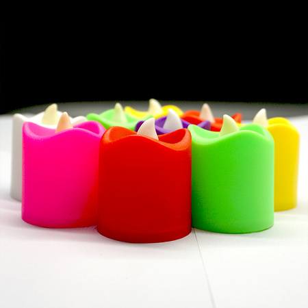 6425 24pcs Festival Decorative - Led Tealight Candles Battery Operated Candle Ideal For Party Wedding Birthday Gifts (Multi Color)