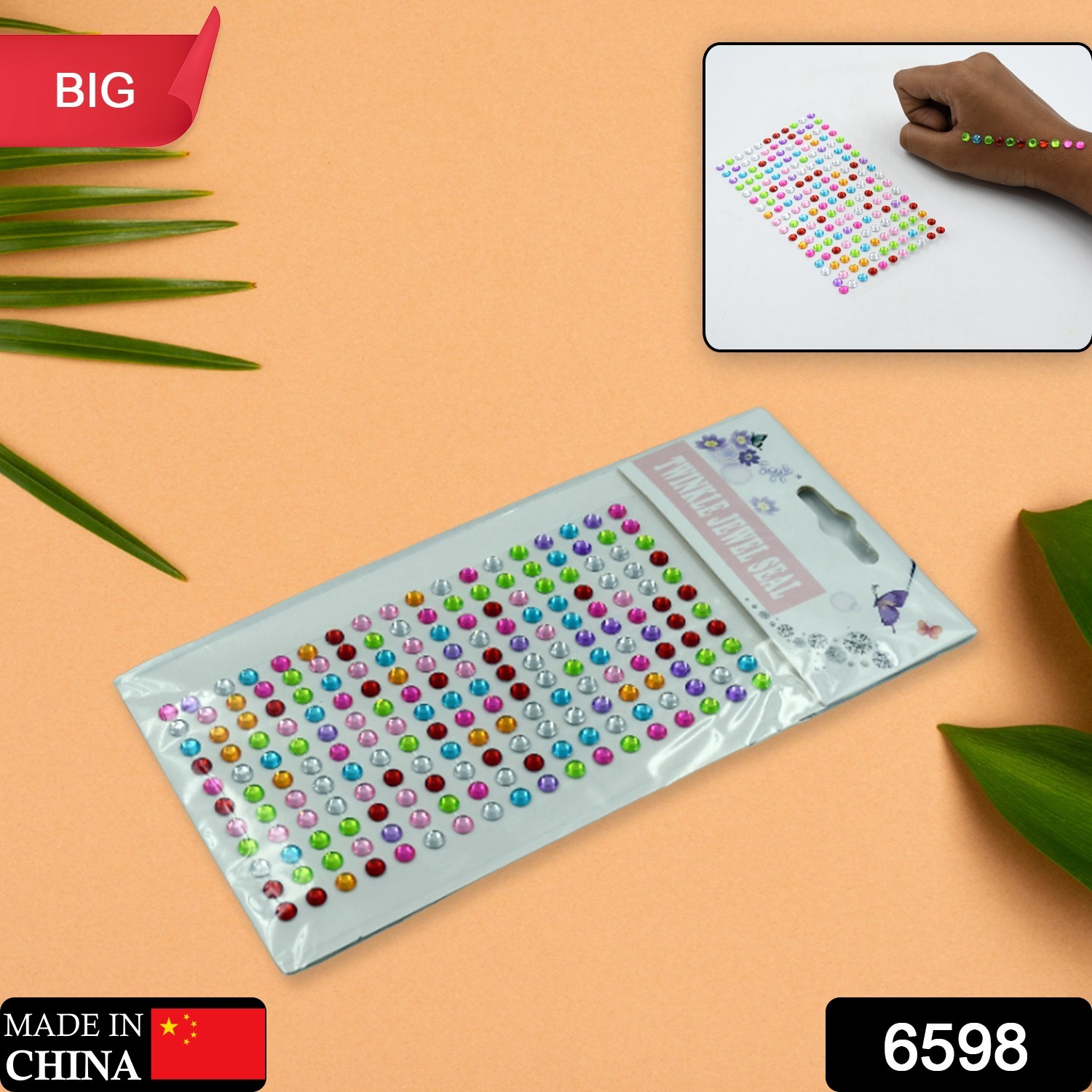 Self Adhesive Multi Size Shaped Shining Stones Crystals Stickers For Art Craft Mobile Phone Decoration Jewellery Making School Projects Creative Work