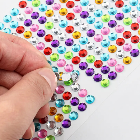 Self Adhesive Multi Size Shaped Shining Stones Crystals Stickers For Art Craft Mobile Phone Decoration Jewellery Making School Projects Creative Work