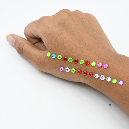 Self Adhesive Multi Size Shaped Shining Stones Crystals Stickers For Art Craft Mobile Phone Decoration Jewellery Making School Projects Creative Work