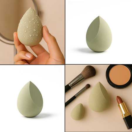 Makeup Sponge For Blending Liquid Foundations Powders And Creams (Multicolor 1 Pc)
