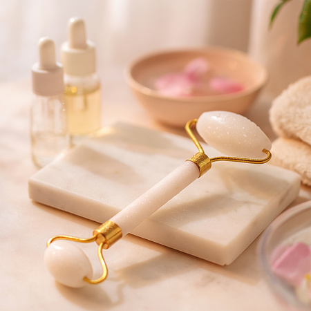 Dual-ended Face Massage Roller - (1 Pc)