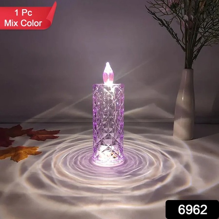 Candles For Home Decoration Crystal Candlelight (1 Pc  Multicolor)