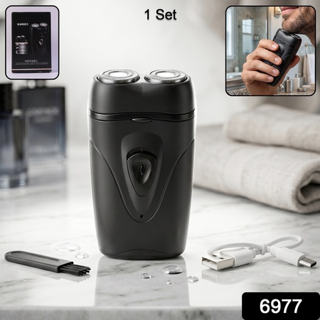 Portable Electric Shaver For Men  Compact Rechargeable  Cordless