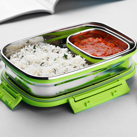 8133 Ganesh Junior Stainless Steel Lunch Pack For Office School Use