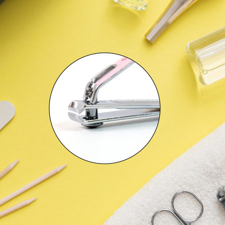 Cute Nail Clipper With Nail Catcher Nail File - Stainless Steel (1 Pc)