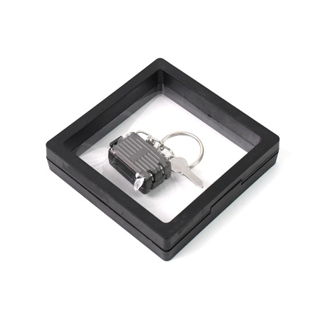 Suitcase Shape Nail Clipper Keychain With Key 3d Floating Frame Display Case (1 Set)