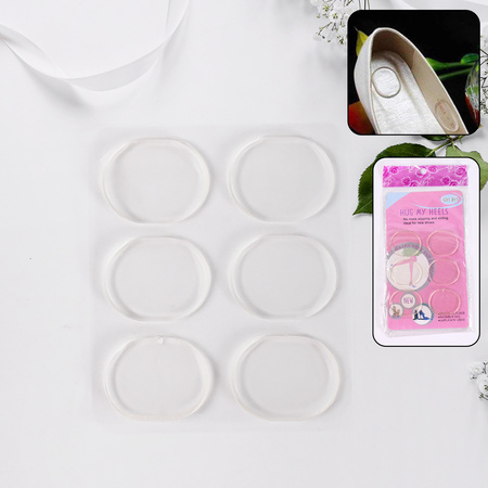 Silicone Shoe Insoles Pads Mat Silicone Heel Pads (1 Pair)