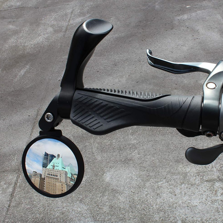 8505 Bar End Bike Mirror Safe Rearview Mirror 360 Rotatable Foldable Safety Bicycle Rear View Mirror Mirror Durable Bike Mirror (1 Pc)