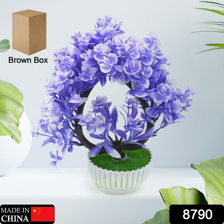 Wild Artificial Flower Plants With Cute Pot Flower Plant For Home Office Decor Tabletop And Desk Decoration Artificial Flower For Balcony Indoor Decor Plants For Living Room (1 Pc)