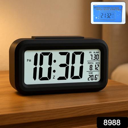 Digital Lcd Alarm Clock With Backlight (1 Pc)